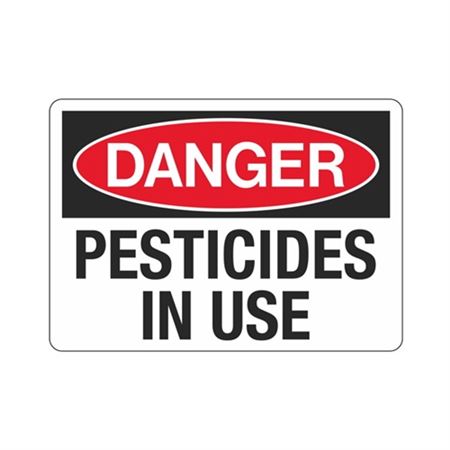 Danger Pesticides in Use (Hazmat) Sign